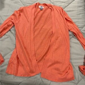 Old Navy Coral Open Cardigan